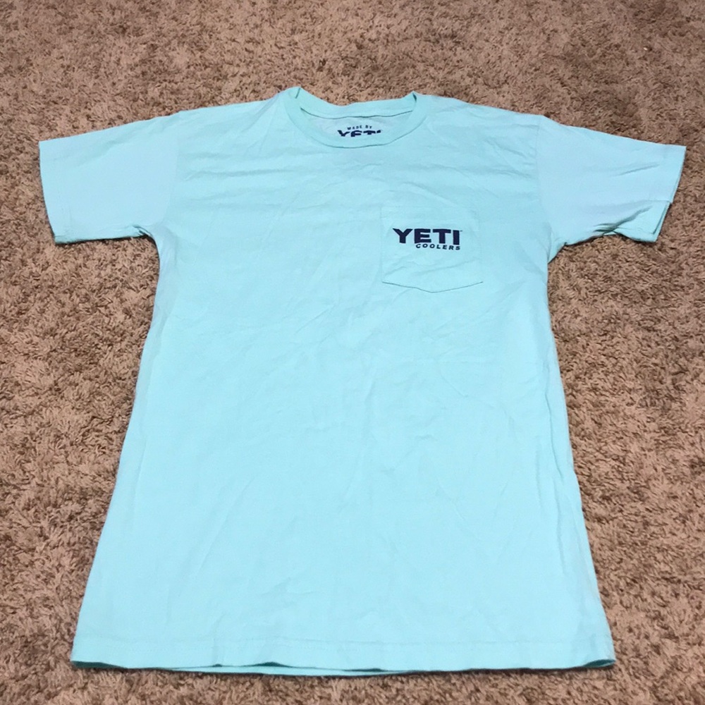 Sea foam green Yeti t shirt